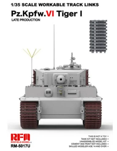 Workable track links for Tiger I late (New mould, upgraded version)...