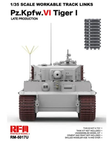 [NO_DESC] Workable track links for Tiger I late (New mould, upgrade...