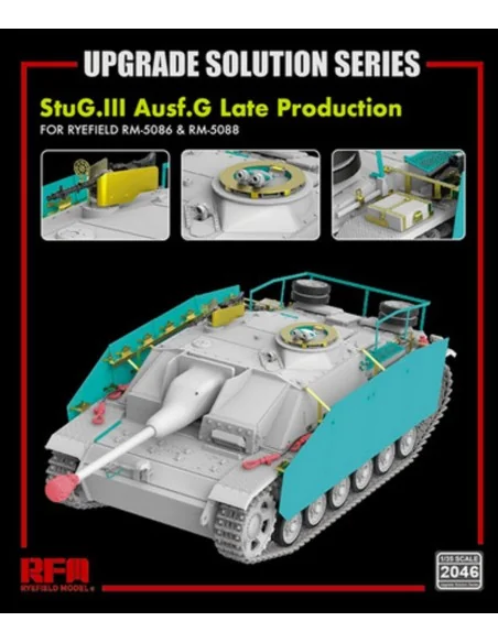 Upgrade set for 5086 5088 StuG.III Ausf.G Late Production, 1/35 - R...