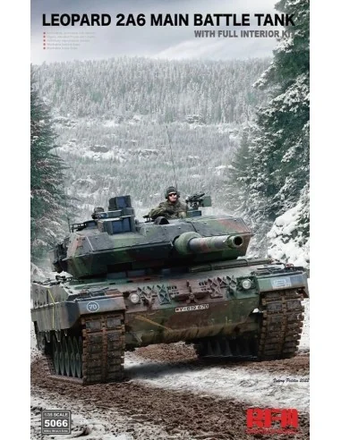 Leopard 2A6 Main Battle Tank with FULL INTERIOR, 1/35 - Rye Field M...