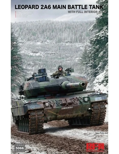 Leopard 2A6 Main Battle Tank with FULL INTERIOR, 1/35 - Rye Field M...