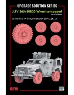 Wheel set-sagged for JLTV (3D printed?Total 4 wheels), 1/35 - Rye F...