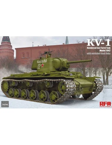 KV-1 Reinforced Cast Turret Tank Model 1942, 1/35 - Rye Field Model...