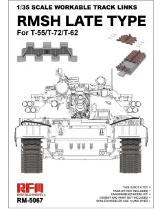 1/35 Scale Workable Track Links RMSH Late Type For T-55/72/62, 1/35...