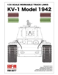 [NO_DESC] 1/35 Scale Workable Track Links KV-1 Model 1942, 1/35 - R...