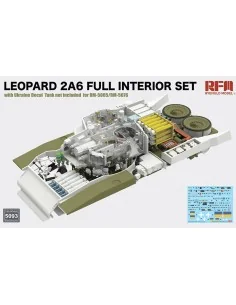 Leopard 2A6 Full Interior Set with Ukraine Decal for RFM-5065/76 (T...