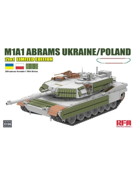 M1A1 Abrams Ukraine / Poland 2 in 1 Limited Edition, 1/35 - Rye Fie...