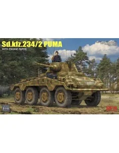 Sd.kfz 234/2 Puma w/ Engine Parts, 1/35 - Rye Field Model 5110