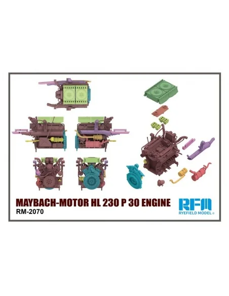 Maybach-Motor HL 230 P 30 Engine, 1/35 - Rye Field Model 2070