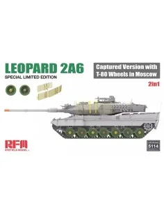 Leopard 2A6 Captured Version with T-80 Wheels in Moscow 2 in 1 Limi...