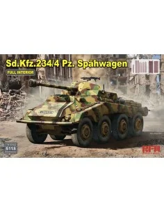 Sd.Kfz.234/4 Pz.Spähwagen with Full Interior, 1/35 - Rye Field Mode...