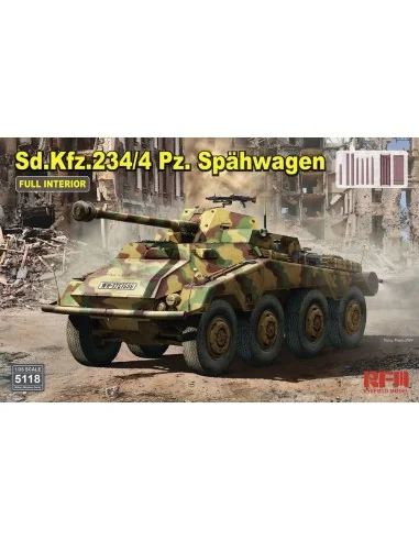 Sd.Kfz.234/4 Pz.Spähwagen with Full Interior, 1/35 - Rye Field Mode...