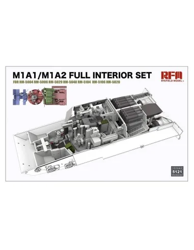[NO_DESC] M1A1/M1A2 Abrams Tank Full Interior Set (Without Tank Kit...