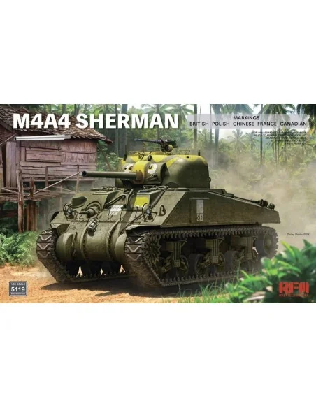 M4A4 Sherman with Workable Tracks & Metal Barrel, 1/35 - Rye Field ...