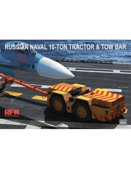 Russian Naval 10-Ton Tractor & Tow Bar, 1/48 - Rye Field Model RFM4802