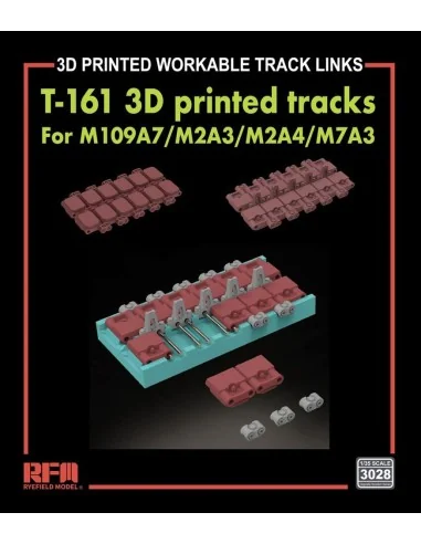 T-161 Workable Tracks for M109A7/M2A3/M2A4/M7A3 (3D Printed), 1/35 ...