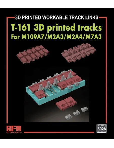 [NO_DESC] T-161 Workable Tracks for M109A7/M2A3/M2A4/M7A3 (3D Print...
