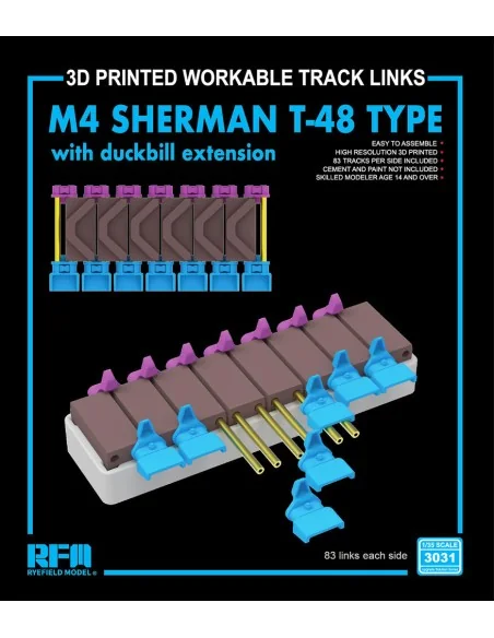 [NO_DESC] M4 Sherman T-48 Type w/ Duckbill Extension, 1/35 - Rye Fi...