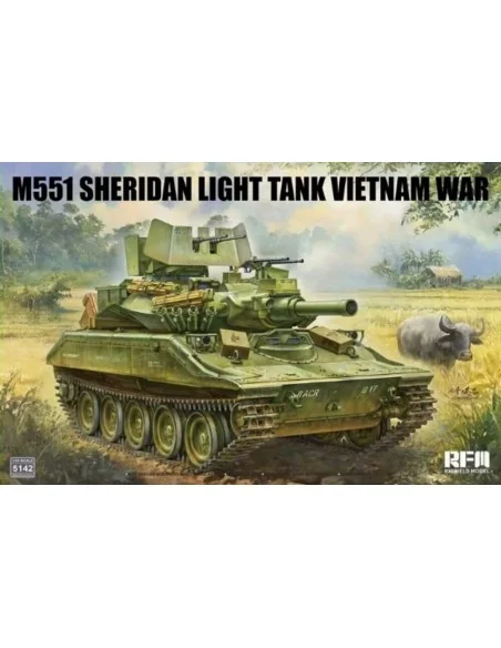 M551 Sheridan Light Tank Vietnam War, 1/35 - Rye Field Model RFM5142