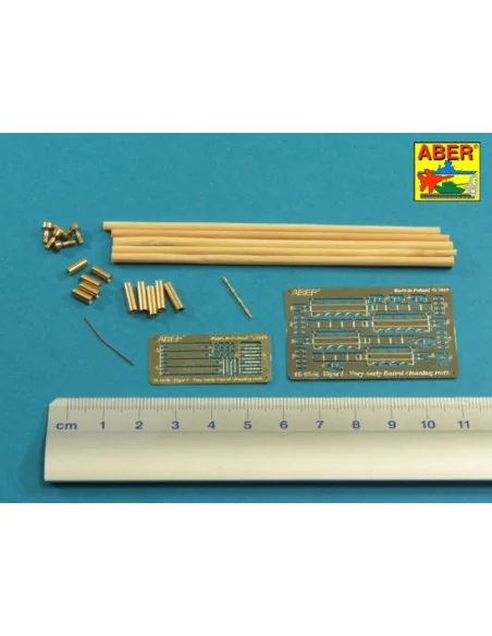 Barrel cleaning rods with brackets for Tiger I -very early model 12...