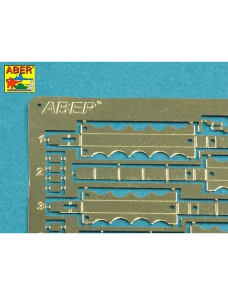 Barrel cleaning rods with brackets for Tiger I -very early model 12...