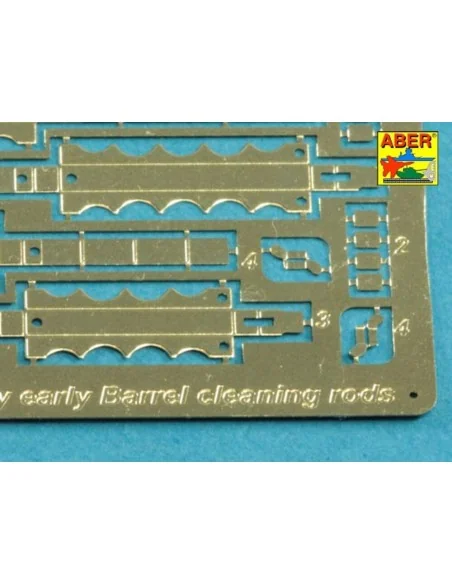 Barrel cleaning rods with brackets for Tiger I -very early model 12...