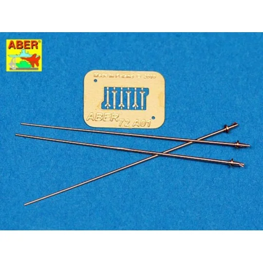 German 2 m antennas x3 pcs, 1/72 - Aber Models 72 A01