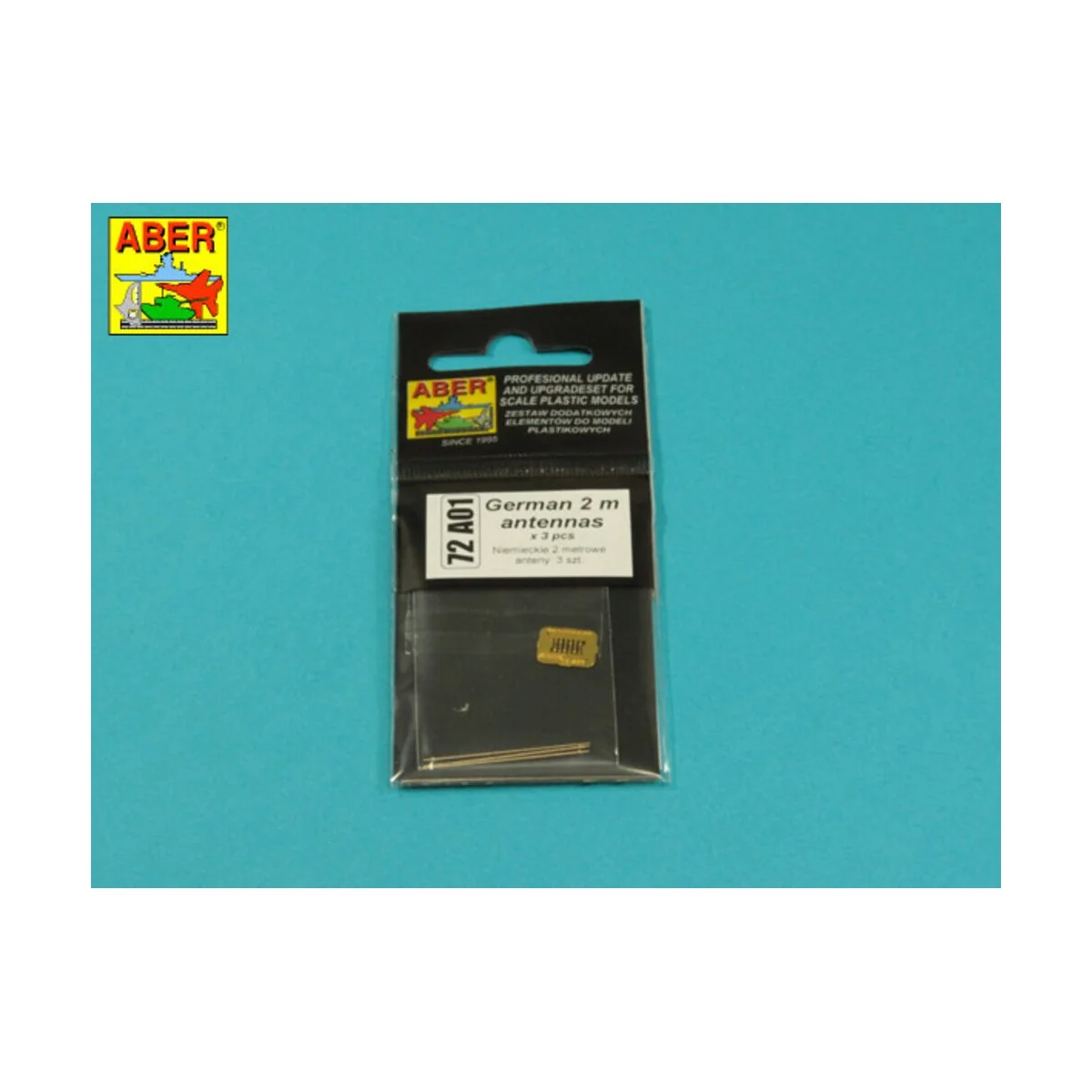 German 2 m antennas x3 pcs - Aber Models 72 A01