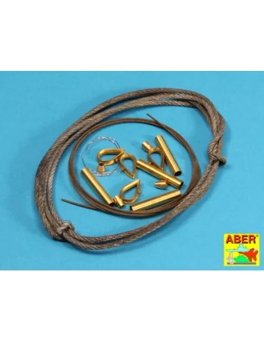 [NO_DESC] Tow cables & track cable with brackets used on Tiger I, K...