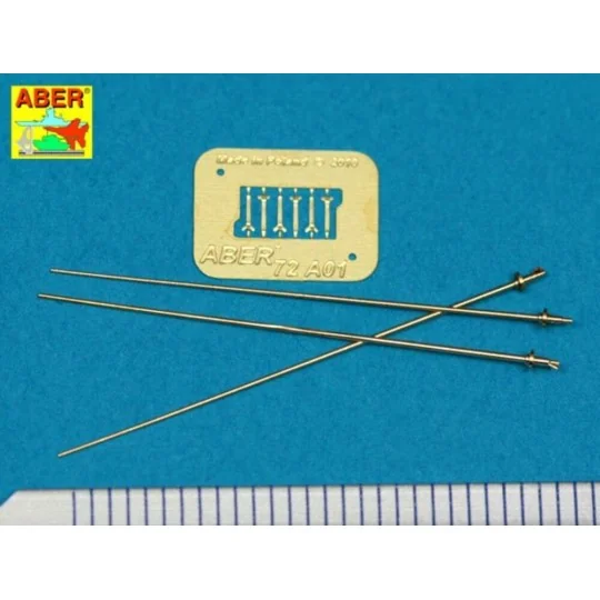 German 2 m antennas x3 pcs - Aber Models 72 A01