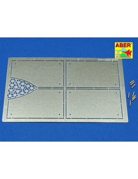 Tiger II Henshel- Vol.4- Armour for grilles, 1/16 - Aber Models 16037
