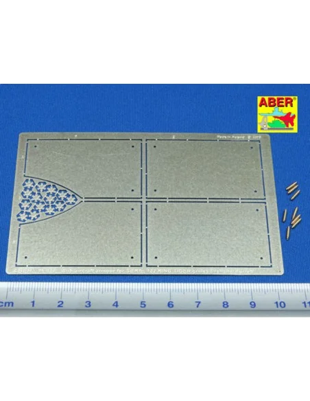 Tiger II Henshel- Vol.4- Armour for grilles, 1/16 - Aber Models 16037