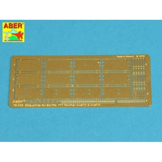 Side skirts for Panther A/D, 1/72 - Aber Models 72 A02