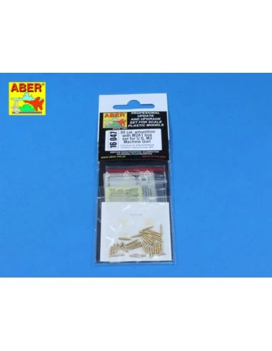 .50 cal. Amuunition with box set for M2 MG, 1/16 - Aber Models 16047