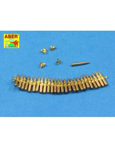 .50 cal. Amuunition with box set for M2 MG, 1/16 - Aber Models 16047