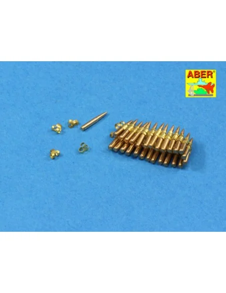 .50 cal. Amuunition with box set for M2 MG, 1/16 - Aber Models 16047