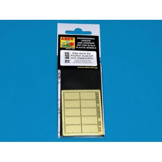 Side skirts for Panther G/F, 1/72 - Aber Models 72 A03