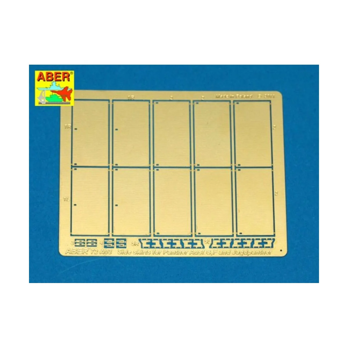 Side skirts for Panther G/F, 1/72 - Aber Models 72 A03