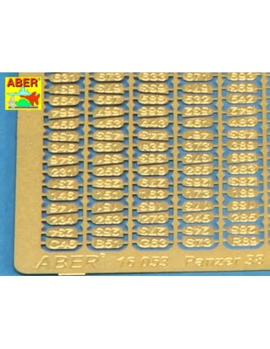 Panzer 38 track numbers, 1/16 - Aber Models 16053