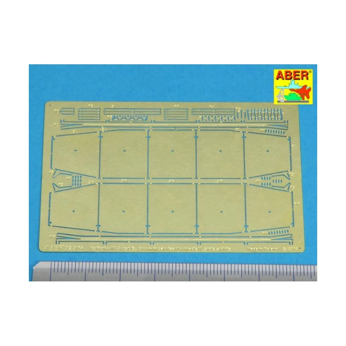 Side skirts for PzKpfw IVG, 1/72 - Aber Models 72 A04 Side skirts for PzKpfw IVG, 1/72 - Aber Models 72 A04