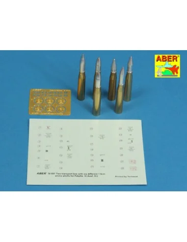 Transport boxes with 6 ammo PzKpfw. IV, 1/16 - Aber Models 16057