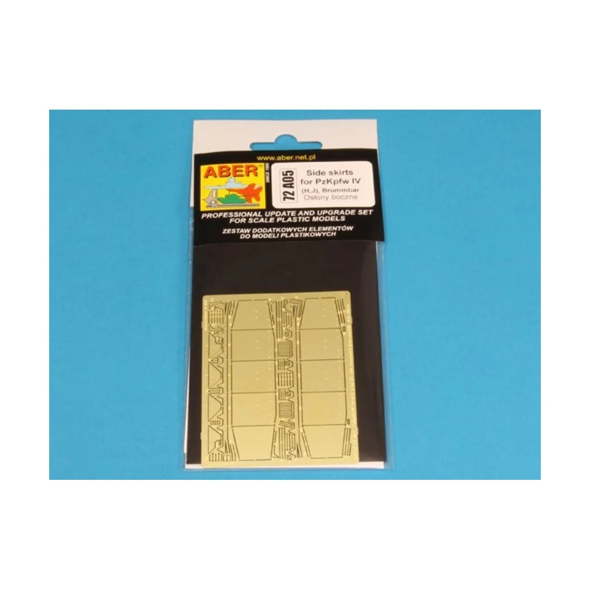 Side skirts for Pz IV H, 1/72 - Aber Models 72 A05 Side skirts for Pz IV H, 1/72 - Aber Models 72 A05