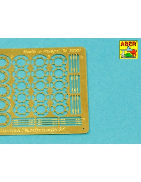 German Stielhandgranate 24 –set of 15 pcs. Metal and wood parts, 1/...