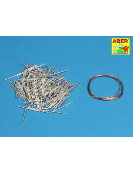 Panzer iV track link pins x200pcs, 1/16 - Aber Models 16 068B