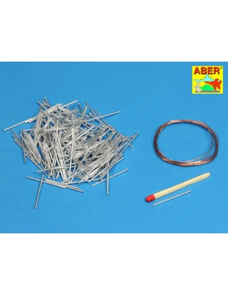 Panzer iV track link pins x200pcs, 1/16 - Aber Models 16 068B