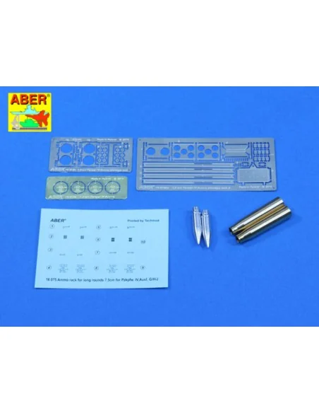 Ammo stowage rack type A for long rounds, 1/16 - Aber Models 16 075A