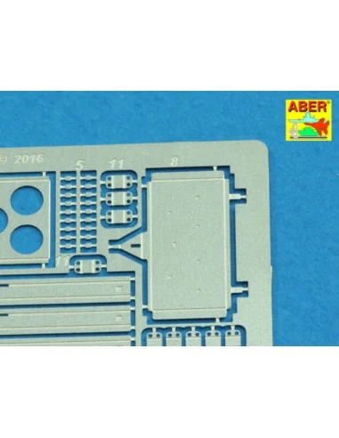 Ammo stowage rack type B for long rounds, 1/16 - Aber Models 16 075B