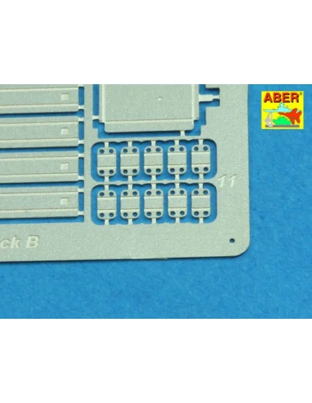 Ammo stowage rack type B for long rounds, 1/16 - Aber Models 16 075B