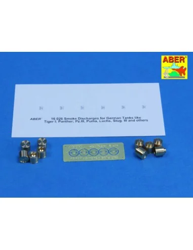 Smoke Discharges for rear granade racks, 1/16 - Aber Models 16101