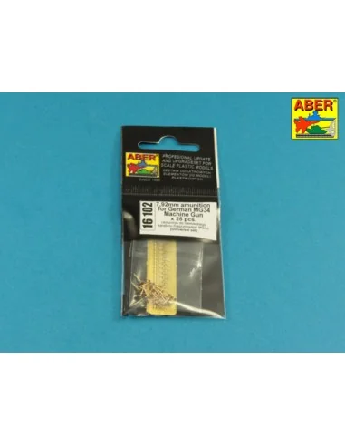 7, 92 mm Amunition for German MG34 Machine Gun x 25 pcs., 1/16 - Ab...